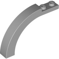 Lego kostka (kostička) 1x6x3 1/3 zakulacená nahoře oblouk, světle modro šedá (6286503)